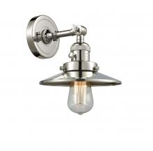  203SW-PN-M1-LED - Railroad - 1 Light - 8 inch - Polished Nickel - Sconce