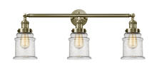  205-AB-G184 - Canton - 3 Light - 30 inch - Antique Brass - Bath Vanity Light