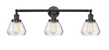 Innovations Lighting 205-BK-G172 - Fulton - 3 Light - 30 inch - Matte Black - Bath Vanity Light