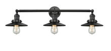  205-BK-M6 - Railroad - 3 Light - 32 inch - Matte Black - Bath Vanity Light