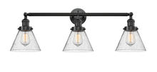  205-OB-G44 - Cone - 3 Light - 32 inch - Oil Rubbed Bronze - Bath Vanity Light