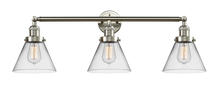  205-SN-G42 - Cone - 3 Light - 32 inch - Brushed Satin Nickel - Bath Vanity Light