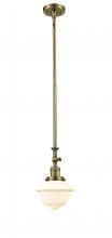 206-AB-G531 - Oxford - 1 Light - 7 inch - Antique Brass - Stem Hung - Mini Pendant