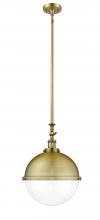  206-BB-HFS-122-BB - Hampden - 1 Light - 13 inch - Brushed Brass - Stem Hung - Pendant