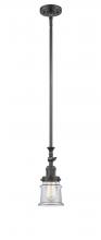  206-OB-G182S - Canton - 1 Light - 5 inch - Oil Rubbed Bronze - Stem Hung - Mini Pendant