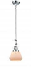  206-PC-G171 - Fulton - 1 Light - 7 inch - Polished Chrome - Stem Hung - Mini Pendant