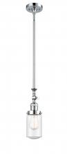  206-PC-G314 - Dover - 1 Light - 5 inch - Polished Chrome - Stem Hung - Mini Pendant