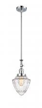  206-PC-G664-7 - Bullet - 1 Light - 7 inch - Polished Chrome - Stem Hung - Mini Pendant