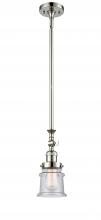  206-PN-G184S - Canton - 1 Light - 5 inch - Polished Nickel - Stem Hung - Mini Pendant