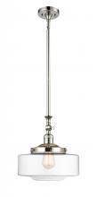  206-PN-G692-12 - Bridgeton - 1 Light - 12 inch - Polished Nickel - Stem Hung - Mini Pendant