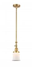  206-SG-G181S - Canton - 1 Light - 5 inch - Satin Gold - Stem Hung - Mini Pendant