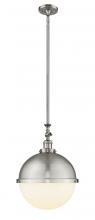  206-SN-HFS-121-SN - Hampden - 1 Light - 13 inch - Brushed Satin Nickel - Stem Hung - Pendant