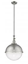  206-SN-HFS-124-SN - Hampden - 1 Light - 13 inch - Brushed Satin Nickel - Stem Hung - Pendant