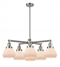 Innovations Lighting 207-6CR-SN-G171 - Fulton 6 Light Chandelier