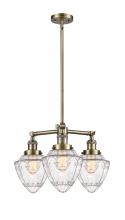 Innovations Lighting 207-AB-G664-7 - Bullet - 3 Light - 20 inch - Antique Brass - Stem Hung - Chandelier