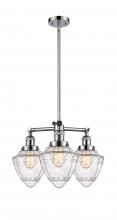  207-PC-G664-7 - Bullet - 3 Light - 20 inch - Polished Chrome - Stem Hung - Chandelier