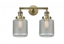  208-AB-G262 - Stanton - 2 Light - 16 inch - Antique Brass - Bath Vanity Light