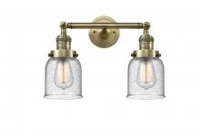  208-AB-G54 - Bell - 2 Light - 16 inch - Antique Brass - Bath Vanity Light