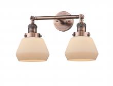  208-AC-G171 - Fulton - 2 Light - 17 inch - Antique Copper - Bath Vanity Light