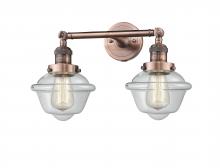  208-AC-G532 - Oxford - 2 Light - 17 inch - Antique Copper - Bath Vanity Light