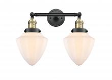  208-BAB-G661-7 - Bullet - 2 Light - 18 inch - Black Antique Brass - Bath Vanity Light