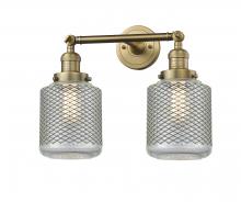  208-BB-G262 - Stanton - 2 Light - 16 inch - Brushed Brass - Bath Vanity Light