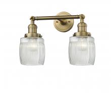  208-BB-G302 - Colton - 2 Light - 16 inch - Brushed Brass - Bath Vanity Light