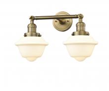  208-BB-G531 - Oxford - 2 Light - 17 inch - Brushed Brass - Bath Vanity Light