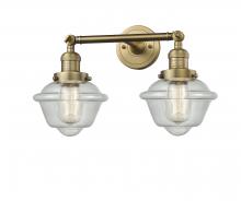  208-BB-G534 - Oxford - 2 Light - 17 inch - Brushed Brass - Bath Vanity Light