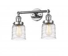  208-PC-G513 - Bell - 2 Light - 16 inch - Polished Chrome - Bath Vanity Light