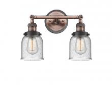 Innovations Lighting 208BP-ACBK-G54 - Bell - 2 Light - 16 inch - Antique Copper - Adjustable Bath Vanity Light