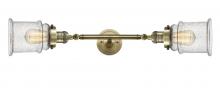 Innovations Lighting 208L-AB-G184 - Canton - 2 Light - 6 inch - Antique Brass - Adjustable Bath Vanity Light
