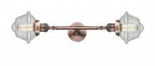 Innovations Lighting 208L-AC-G534 - Oxford - 2 Light - 8 inch - Antique Copper - Adjustable Bath Vanity Light