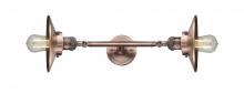  208L-AC-M3 - Railroad - 2 Light - 8 inch - Antique Copper - Bath Vanity Light