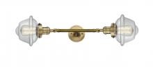  208L-BB-G532 - Oxford - 2 Light - 8 inch - Brushed Brass - Bath Vanity Light