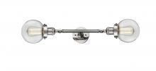 Innovations Lighting 208L-PN-G202-6 - Beacon - 2 Light - 6 inch - Polished Nickel - Bath Vanity Light