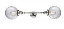  208L-PN-G202-8 - Beacon - 2 Light - 8 inch - Polished Nickel - Bath Vanity Light