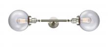 Innovations Lighting 208L-SN-G202-8 - Beacon - 2 Light - 8 inch - Brushed Satin Nickel - Bath Vanity Light