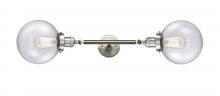 Innovations Lighting 208L-SN-G204-8 - Beacon - 2 Light - 8 inch - Brushed Satin Nickel - Bath Vanity Light