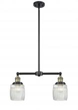  209-BAB-G302 - Colton - 2 Light - 22 inch - Black Antique Brass - Stem Hung - Island Light