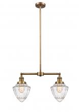  209-BB-G664-7 - Bullet - 2 Light - 24 inch - Brushed Brass - Stem Hung - Island Light