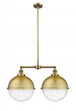  209-BB-HFS-124-BB - Hampden - 2 Light - 18 inch - Brushed Brass - Stem Hung - Island Light