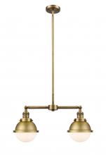 Innovations Lighting 209-BB-HFS-61-BB - Hampden - 2 Light - 18 inch - Brushed Brass - Stem Hung - Adjustable Island Light