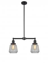  209-BK-G142 - Chatham - 2 Light - 21 inch - Matte Black - Stem Hung - Island Light