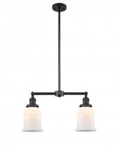 Innovations Lighting 209-BK-G181 - Canton - 2 Light - 21 inch - Matte Black - Stem Hung - Island Light