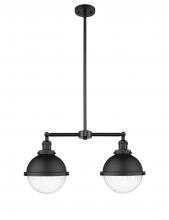  209-BK-HFS-84-BK - Hampden - 2 Light - 18 inch - Matte Black - Stem Hung - Island Light