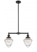  209-OB-G664-7 - Bullet - 2 Light - 24 inch - Oil Rubbed Bronze - Stem Hung - Island Light