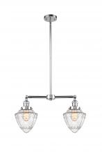  209-PC-G664-7 - Bullet - 2 Light - 24 inch - Polished Chrome - Stem Hung - Island Light