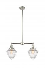  209-PN-G664-7 - Bullet - 2 Light - 24 inch - Polished Nickel - Stem Hung - Island Light