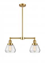 Innovations Lighting 209-SG-G172 - Fulton - 2 Light - 21 inch - Satin Gold - Stem Hung - Island Light